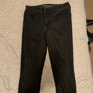 American Eagle Super Super Stretch Black Jeggings